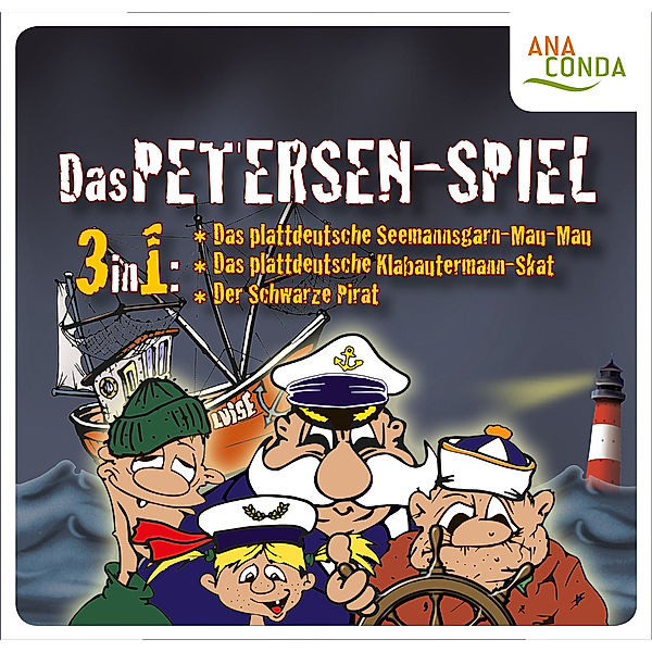 Das Petersen Spiel 3 in 1 - Seemannsgarn-Mau-Mau - Klabautermann-Skat - Der Schwarze Pirat, Michael Schmitz, Gerold Graw