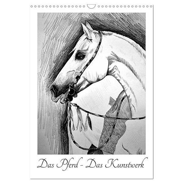 Das Pferd - Das Kunstwerk (Wandkalender 2024 DIN A3 hoch), CALVENDO Monatskalender, Isabell Kull - Pferdekullt