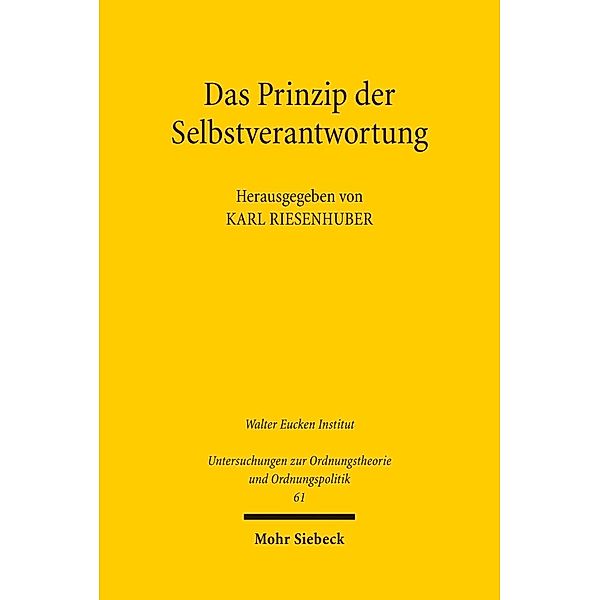 Das Prinzip der Selbstverantwortung