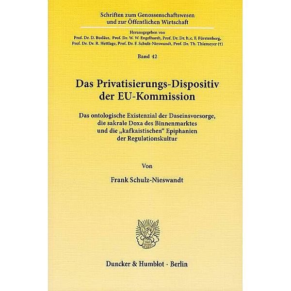 Das Privatisierungs-Dispositiv der EU-Kommission., Frank Schulz-Nieswandt