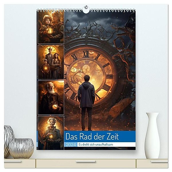 Das Rad der Zeit (hochwertiger Premium Wandkalender 2024 DIN A2 hoch), Kunstdruck in Hochglanz, Steffen Gierok-Latniak