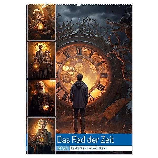 Das Rad der Zeit (Wandkalender 2024 DIN A2 hoch), CALVENDO Monatskalender, Steffen Gierok-Latniak