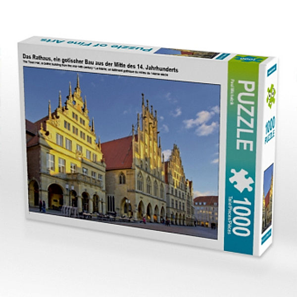 Das Rathaus, ein gotischer Bau aus der Mitte des 14. Jahrhunderts (Puzzle), Paul Michalzik