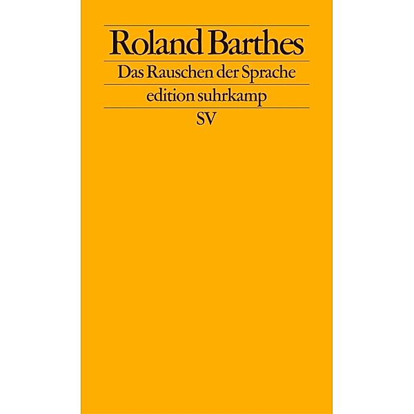 Das Rauschen der Sprache, Roland Barthes