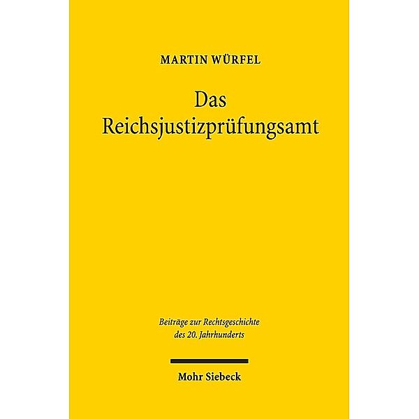 Das Reichsjustizprüfungsamt, Martin Würfel