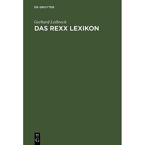 Das REXX Lexikon / Jahrbuch des Dokumentationsarchivs des österreichischen Widerstandes, Gerhard Leibrock