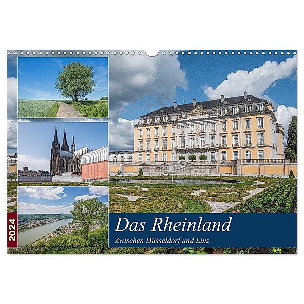 Das Rheinland - Zwischen Düsseldorf und Linz (Wandkalender 2024 DIN A3 quer), CALVENDO Monatskalender, Thomas Leonhardy