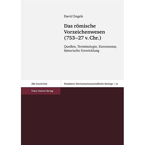 Das römische Vorzeichenwesen (753-27 v. Chr.), David Engels