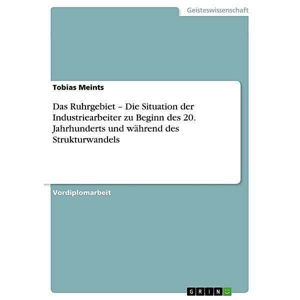 Das Ruhrgebiet - Die Situation der Industriearbeiter zu Beginn des 20. Jahrhunderts und während des Strukturwandels, Tobias Meints