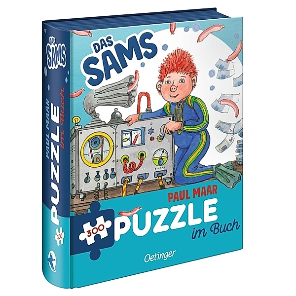 Oetinger Das Sams. Puzzle im Buch. 300 Teile, Format 48 x 24 cm, Paul Maar