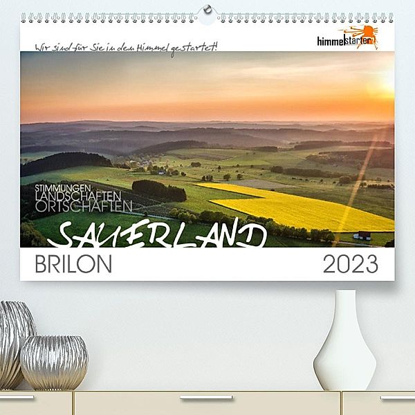 Das Sauerland bei Brilon aus der Vogelperspektive (Premium, hochwertiger DIN A2 Wandkalender 2023, Kunstdruck in Hochgla, himmelstarter Inh. Sandra Finger