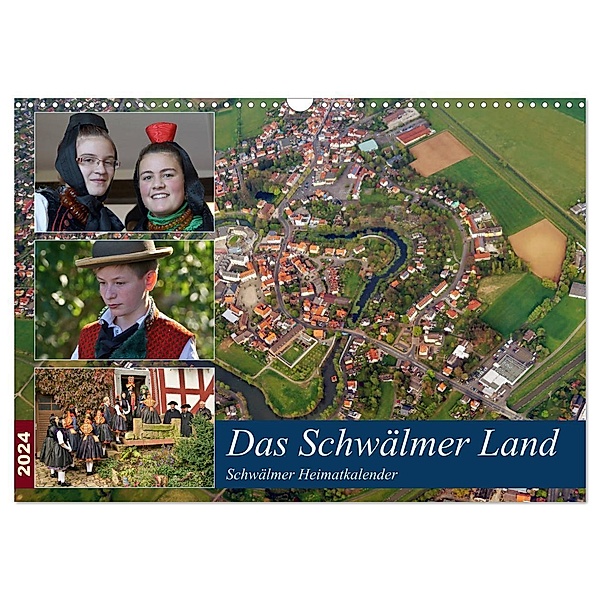 Das Schwälmer Land (Wandkalender 2024 DIN A3 quer), CALVENDO Monatskalender, Lutz Klapp