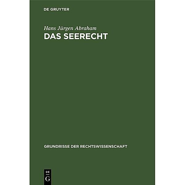 Das Seerecht, Hans Jürgen Abraham