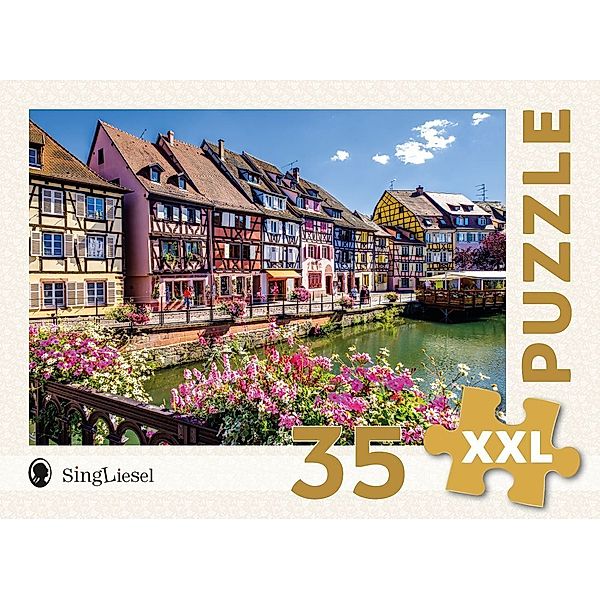 Singliesel Das SingLiesel-Puzzle für Menschen mit Demenz: Colmar Altstadt