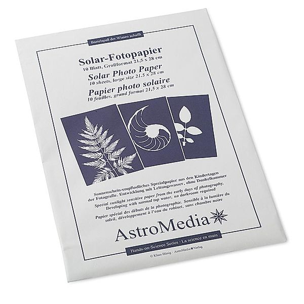 Das Solar-Fotopapier (21,5x28cm), 10 Blatt, Klaus Hünig