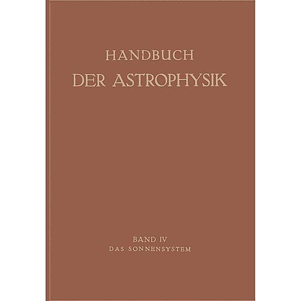 Das Sonnensystem / Handbuch der Astrophysik Bd.4, Giorgio Abetti, Walter Ernst Bernheimer
