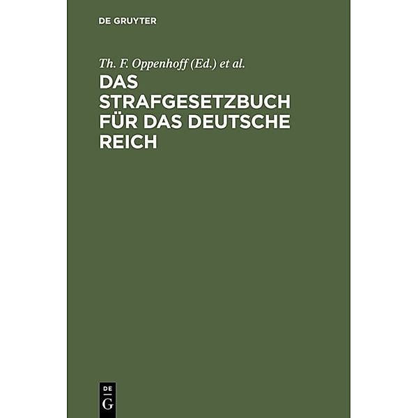 Das Strafgesetzbuch für das Deutsche Reich