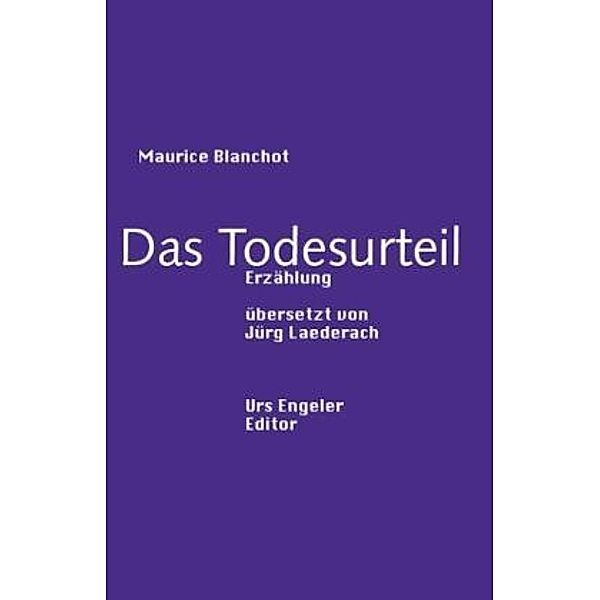 Das Todesurteil, Maurice Blanchot