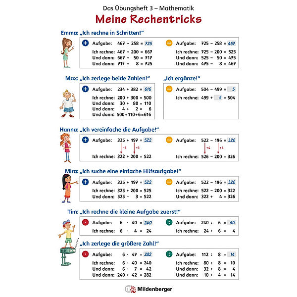 Das Übungsheft Mathematik 3 - Poster Meine Rechentricks, Nina Simon, Hendrik Simon