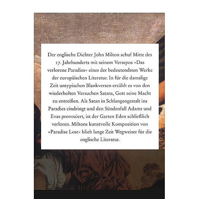 Das Verlorene Paradies Buch Von John Milton Versandkostenfrei Bestellen