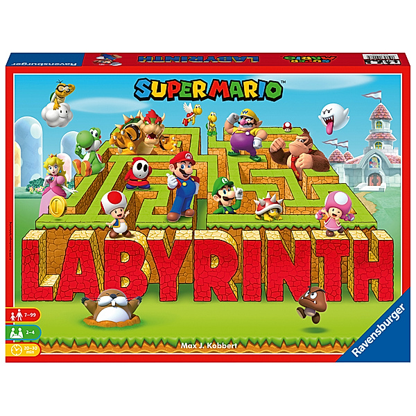 Ravensburger Verlag Das verrückte Labyrinth von Ravensburger mit den Figuren aus Super Mario(TM) - ein Spieleklassiker für die ganze Familie!, Max Kobbert