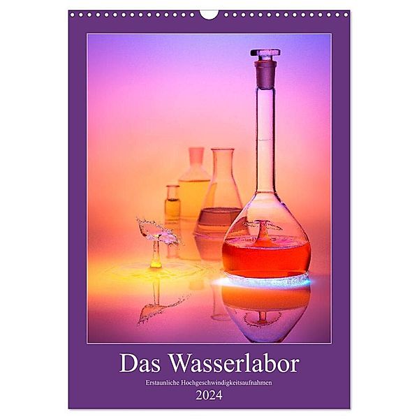 Das Wasserlabor (Wandkalender 2024 DIN A3 hoch), CALVENDO Monatskalender, David Tschui