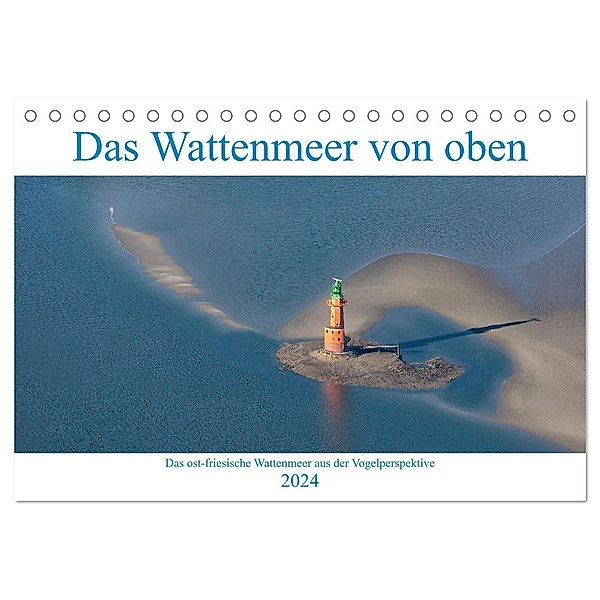 Das Wattenmeer von oben (Tischkalender 2024 DIN A5 quer), CALVENDO Monatskalender, Andreas Klesse