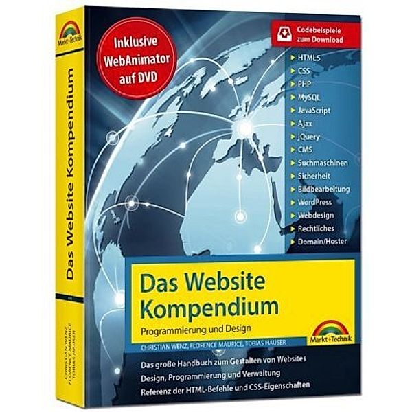 Das Website Kompendium, m. DVD-ROM, Christian Wenz, Tobias Hauser