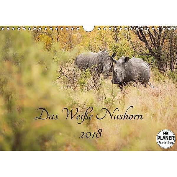 Das Weiße Nashorn (Wandkalender 2018 DIN A4 quer) Dieser erfolgreiche Kalender wurde dieses Jahr mit gleichen Bildern un, Kirsten Karius