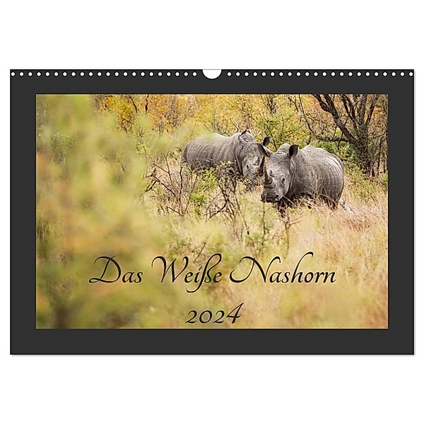Das Weiße Nashorn (Wandkalender 2024 DIN A3 quer), CALVENDO Monatskalender, ©Kirsten und Holger Karius