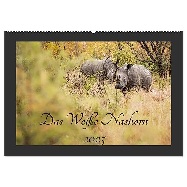 Das Weiße Nashorn (Wandkalender 2025 DIN A2 quer), CALVENDO Monatskalender, Calvendo, ©Kirsten und Holger Karius