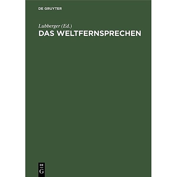 Das Weltfernsprechen