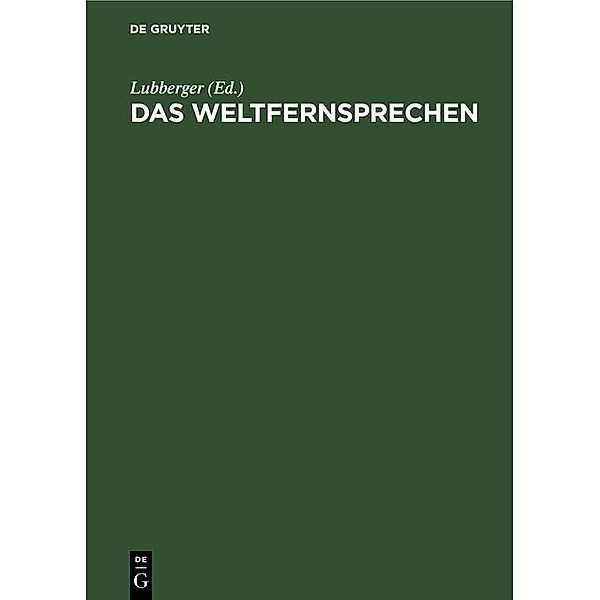 Das Weltfernsprechen / Jahrbuch des Dokumentationsarchivs des österreichischen Widerstandes