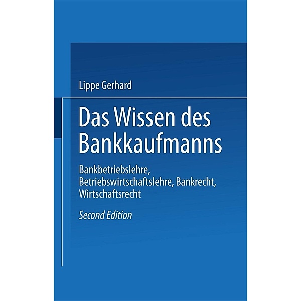 Das Wissen des Bankkaufmanns, Lippe Gerhard