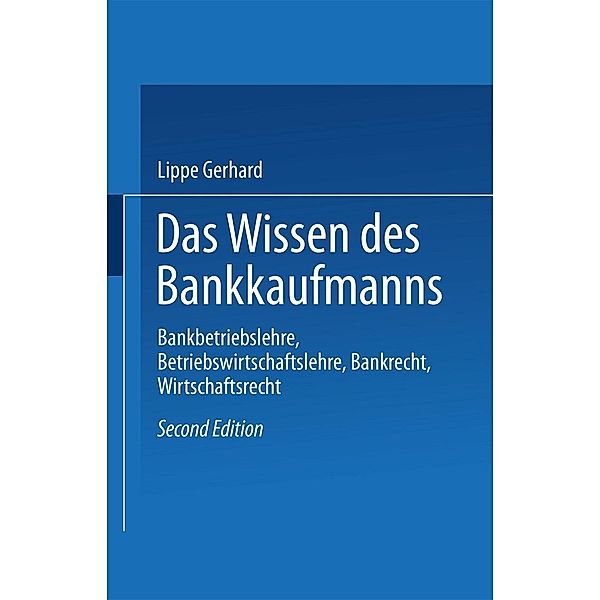 Das Wissen des Bankkaufmanns, Lippe Gerhard