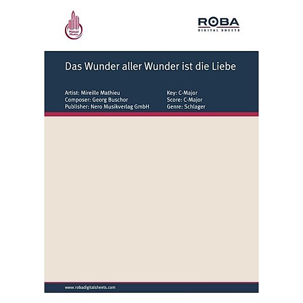 Das Wunder aller Wunder ist die Liebe, Georg Buschor, Christian Bruhn