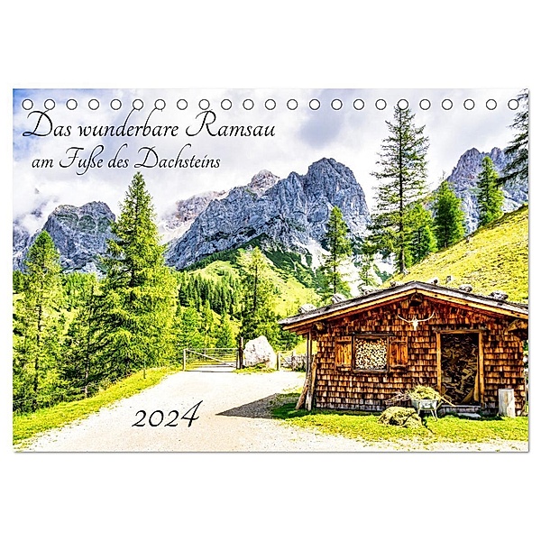 Das wunderbare Ramsau am Fuße des Dachsteins (Tischkalender 2024 DIN A5 quer), CALVENDO Monatskalender, Solveig Rogalski