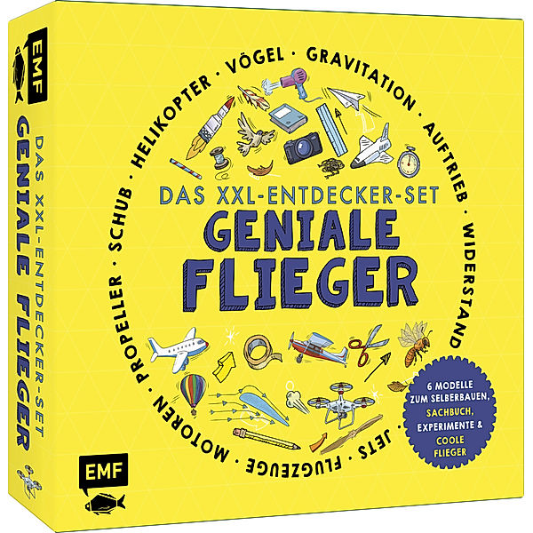 Das XXL-Entdecker-Set - Geniale Flieger: 6 Modelle zum Selberbauen, Sachbuch, Experimente und faszinierende Flugmaschinen, Nancy Dickmann