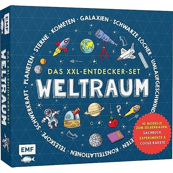 Das XXL-Entdecker-Set - Weltraum: 10 Modellen zum Selberbauen, Sachbuch, Experimente & coole Rakete, Rob Colson