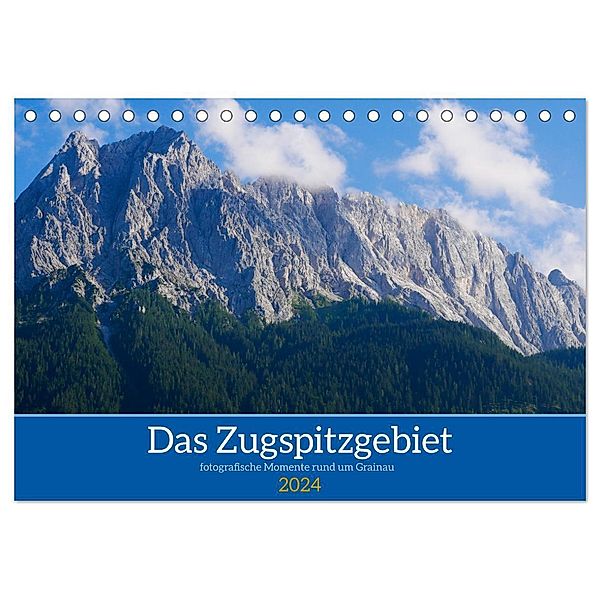 Das Zugspitzegebiet (Tischkalender 2024 DIN A5 quer), CALVENDO Monatskalender, Sandra Berdin