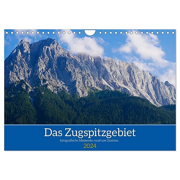 Das Zugspitzegebiet (Wandkalender 2024 DIN A4 quer), CALVENDO Monatskalender, Sandra Berdin