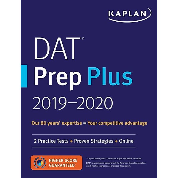 DAT Prep Plus 2019-2020, Kaplan Test Prep