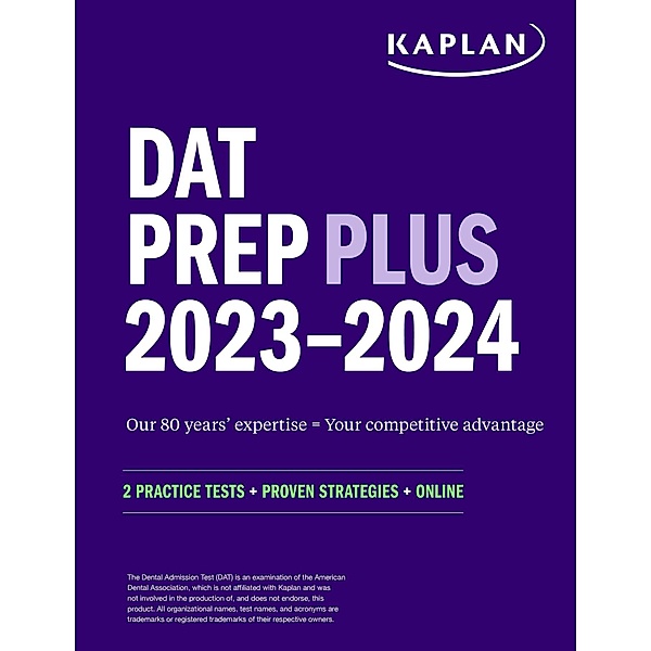 DAT Prep Plus 2023-2024, Kaplan Test Prep