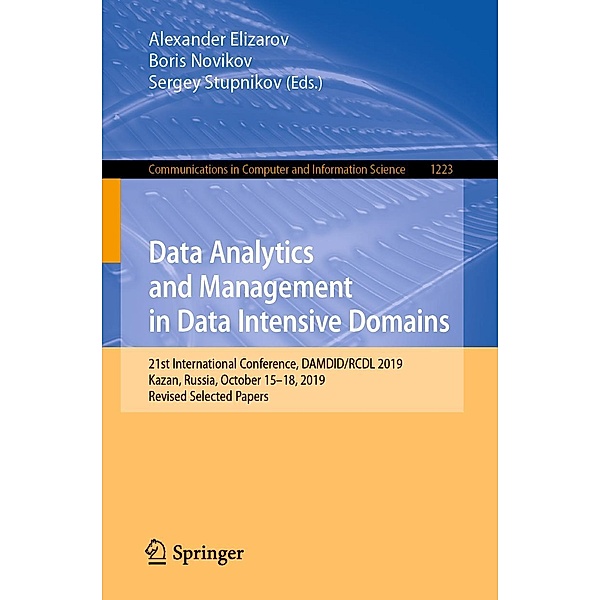 Data Analytics and Management in Data Intensive Domains / Communications in Computer and Information Science Bd.1223