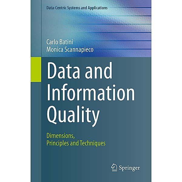 Data and Information Quality, Carlo Batini, Monica Scannapieco