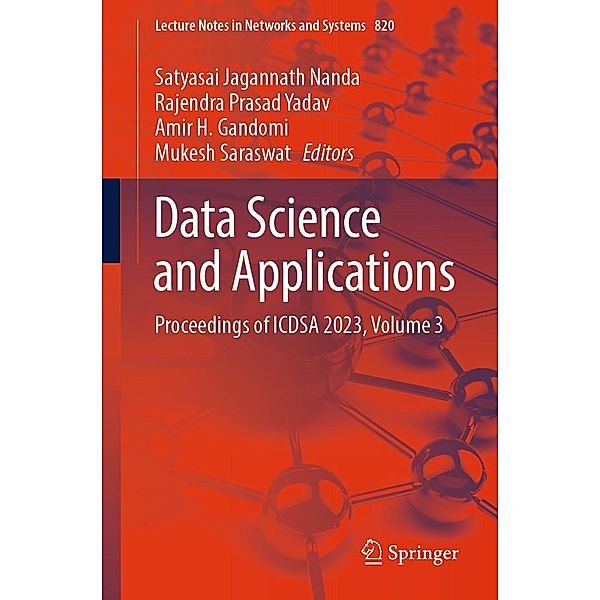 Data Science and Applications / Lecture Notes in Networks and Systems Bd.820