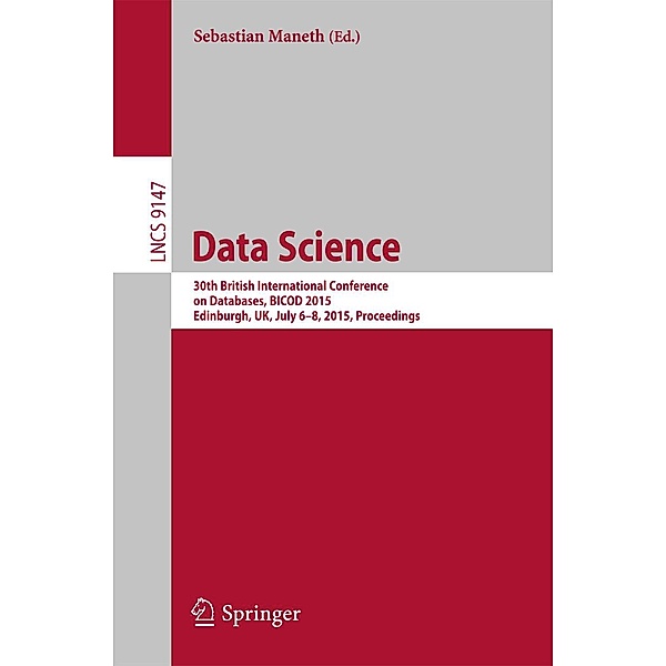 Data Science / Lecture Notes in Computer Science Bd.9147