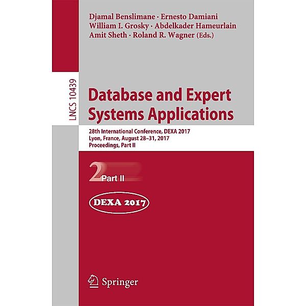 Database and Expert Systems Applications / Lecture Notes in Computer Science Bd.10439