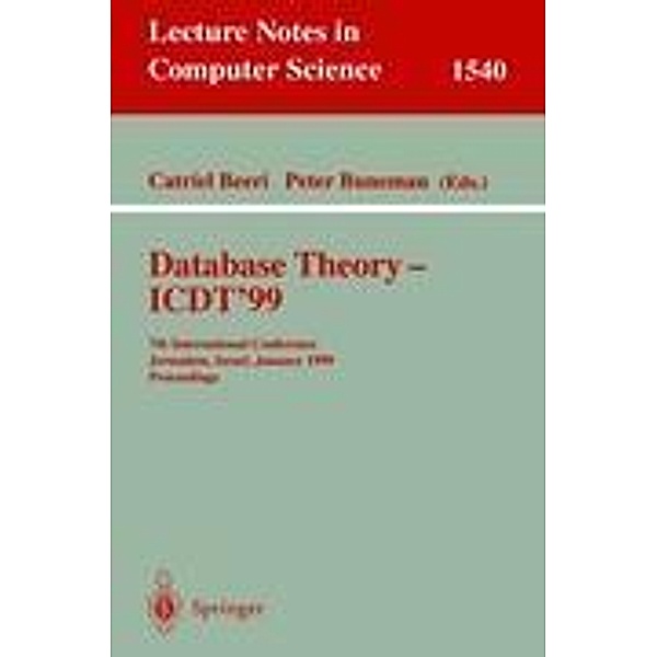 Database Theory - ICDT'99
