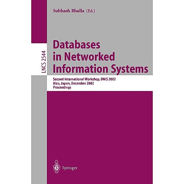 Databases in Networked Information Systems / Lecture Notes in Computer Science Bd.2544